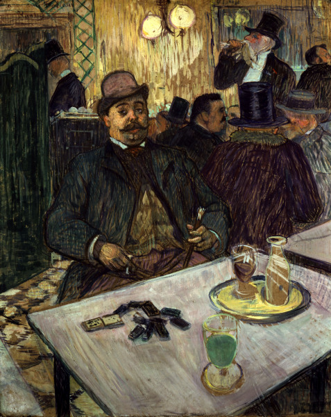 Boileau at the caf?Š od Henri de Toulouse-Lautrec