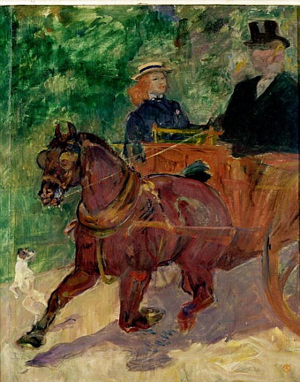 Cob Harnessed to a Cart od Henri de Toulouse-Lautrec