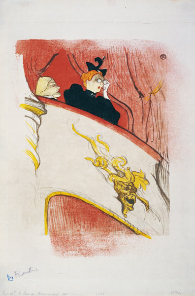 Die Loge mit der goldenen Maske (La loge au masceron doré) od Henri de Toulouse-Lautrec