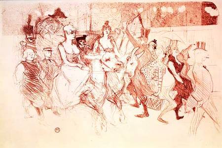 A Gala at the Moulin Rouge od Henri de Toulouse-Lautrec