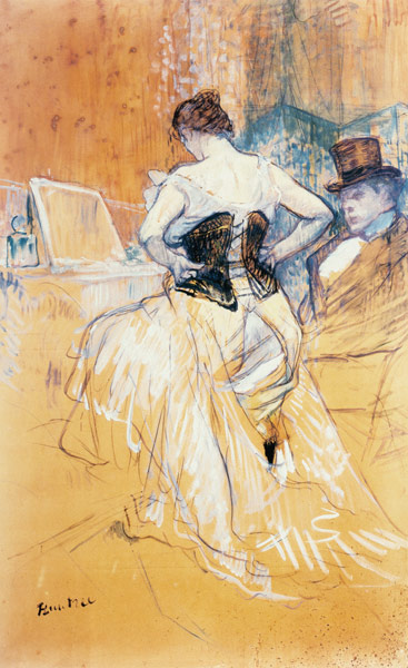 Woman with corset od Henri de Toulouse-Lautrec