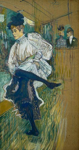 Jane Avril (1868-1943) Dancing od Henri de Toulouse-Lautrec