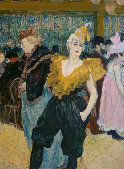 The clownesse Cha-u-kao at the Moulin Rouge od Henri de Toulouse-Lautrec