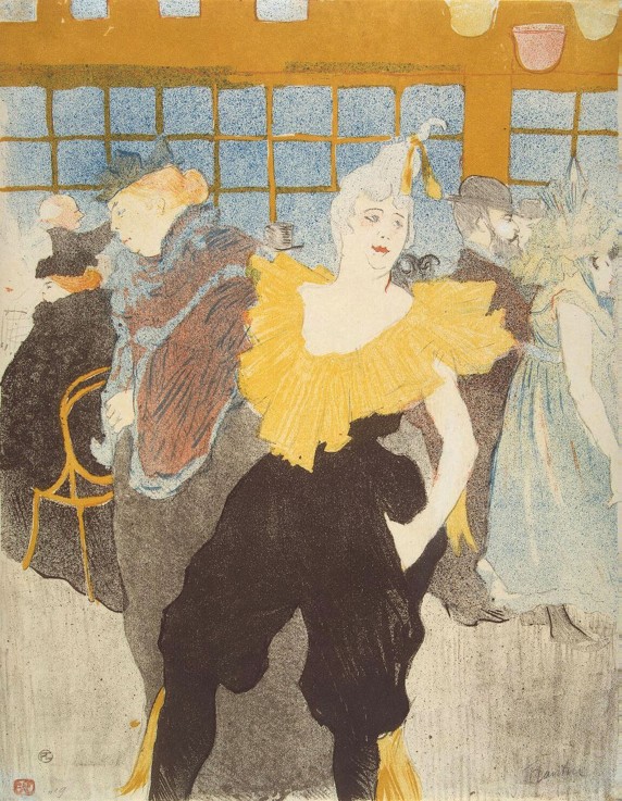 La Clownesse in the Moulin Rouge od Henri de Toulouse-Lautrec