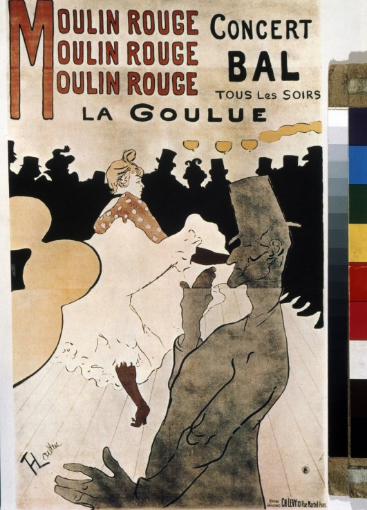 La Goulue au Moulin Rouge (Poster) od Henri de Toulouse-Lautrec