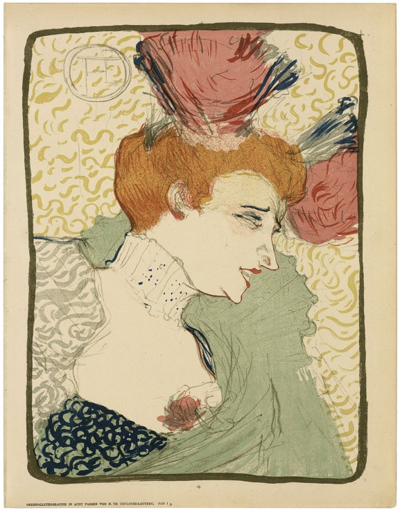 Mademoiselle Marcelle Lender, en buste od Henri de Toulouse-Lautrec