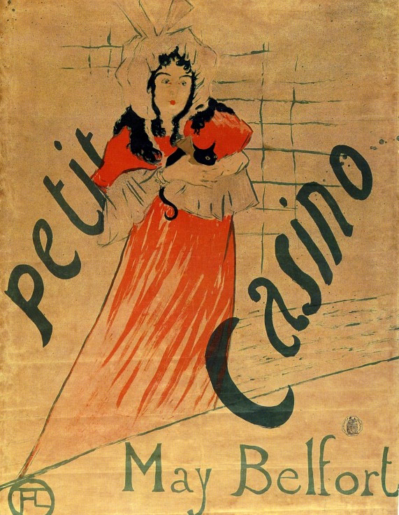 May Belfort, Petit Casino (Poster) od Henri de Toulouse-Lautrec