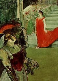 Messalina at the stairs with supernumeraries od Henri de Toulouse-Lautrec