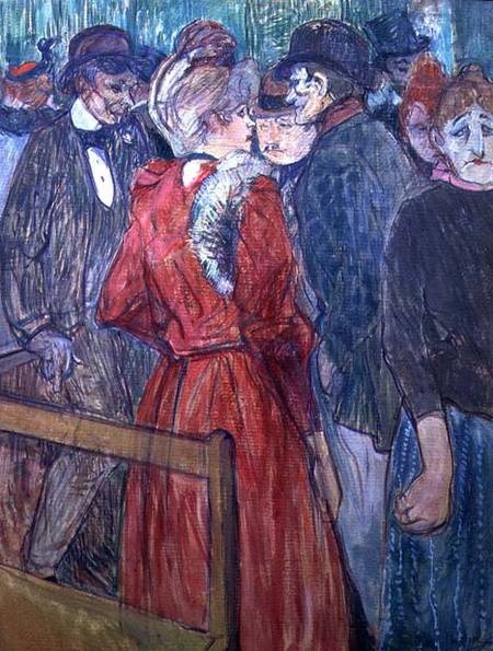 Au Moulin de la Galette od Henri de Toulouse-Lautrec