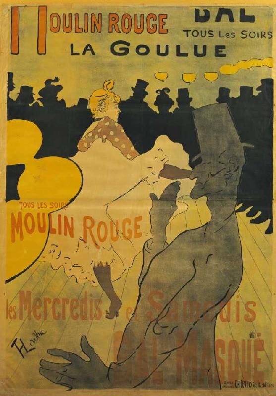Moulin-Rouge, La Goulue od Henri de Toulouse-Lautrec