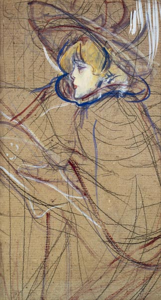 Profile of a Woman: Jane Avril od Henri de Toulouse-Lautrec