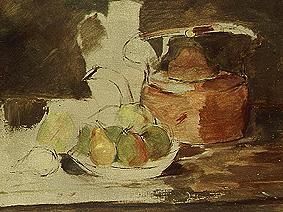 Quiet life with fruit and kettle od Henri de Toulouse-Lautrec