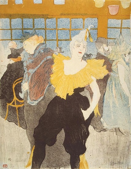 The Clownesse in the Moulin Rouge od Henri de Toulouse-Lautrec