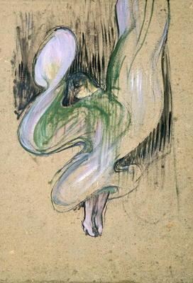 Study for Loie Fuller (1862-1928) at the Folies Bergeres, 1893 (oil on cardboard)