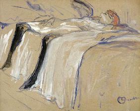 Woman lying on her Back - Lassitude, study for 'Elles'
