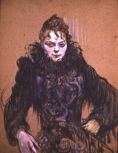 Woman with a Black Boa od Henri de Toulouse-Lautrec