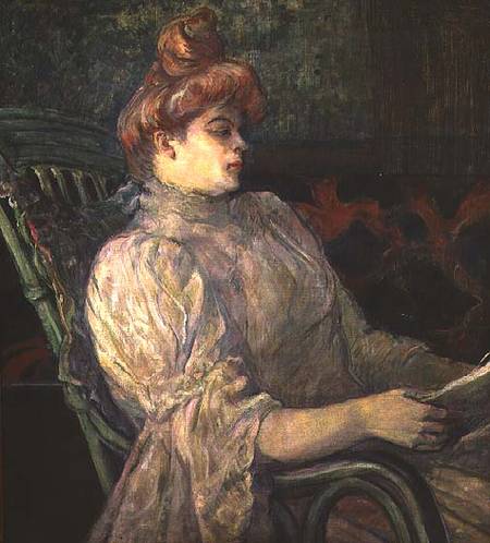 Woman Reading od Henri de Toulouse-Lautrec