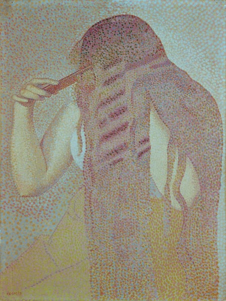 Woman, her hair combing. od Henri-Edmond Cross