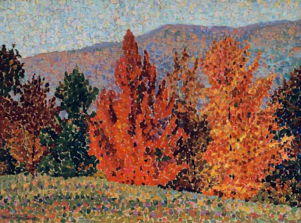 Autumn Landscape od Henri-Edmond Cross