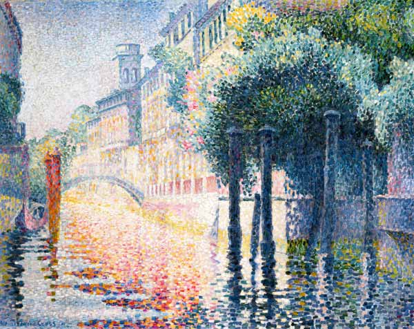 Channel in Venice od Henri-Edmond Cross