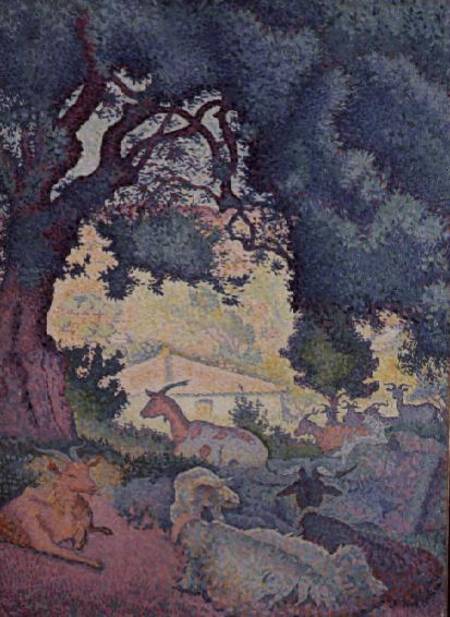 Landscape with Goats od Henri-Edmond Cross