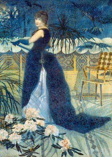 Madam Hector France, the wife of the artist, suiting. od Henri-Edmond Cross
