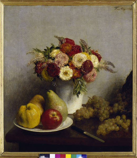 Fantin-Latour / Flowers and fruits/ 1865 od Henri Fantin-Latour