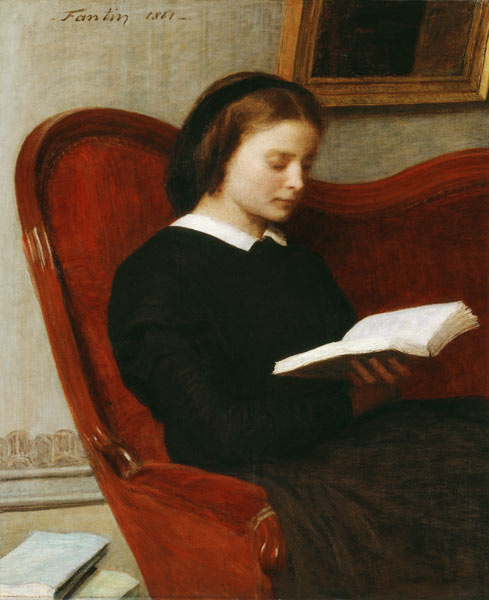 The Reader / Fantin-Latour / 1861 od Henri Fantin-Latour