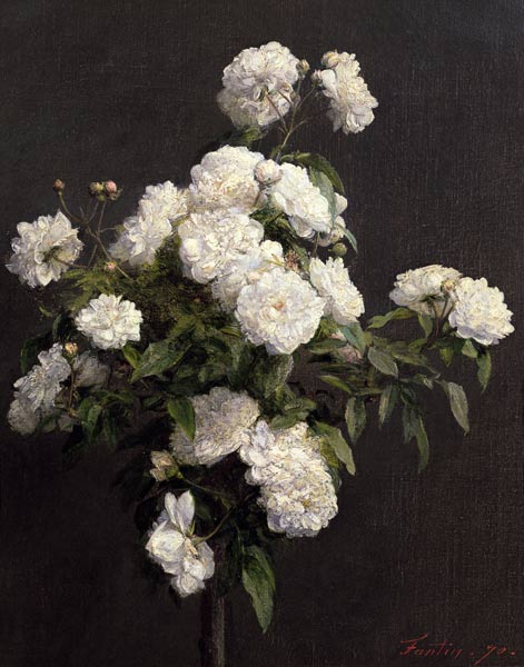 White Roses od Henri Fantin-Latour