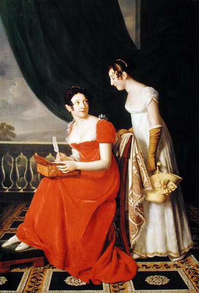 Madame Riesener und ihre Schwester Madame Longroy od Henri Francois Riesener