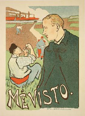 Reproduction of a poster advertising 'Mevisto', Paris