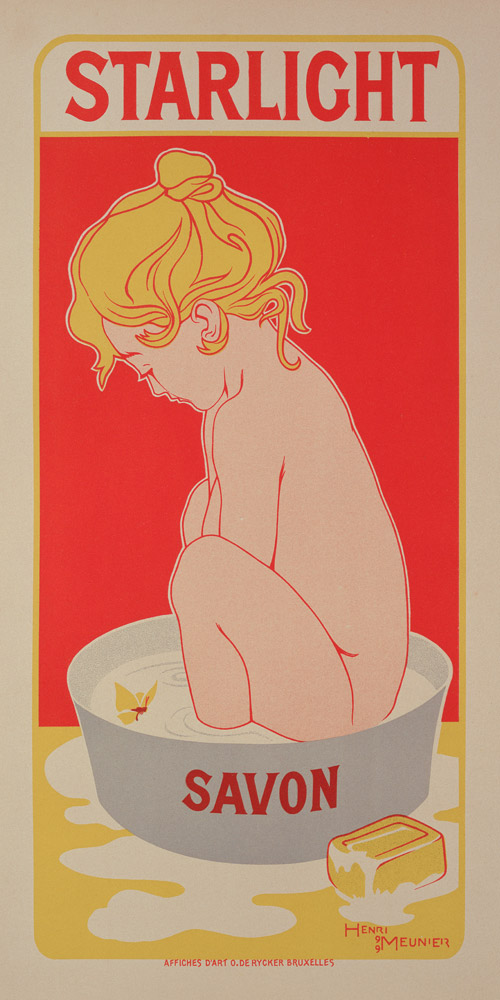 Reproduction of a poster advertising 'Starlight Soap', 1899 (colour litho) od Henri Georges Jean Isidore Meunier