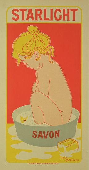 Reproduction of a poster advertising 'Starlight Soap' od Henri Georges Jean Isidore Meunier