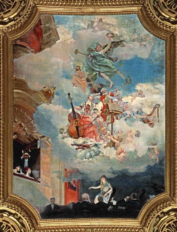 Music across the Ages, ceiling of the Salle des Fetes (ballroom) od Henri Gervex