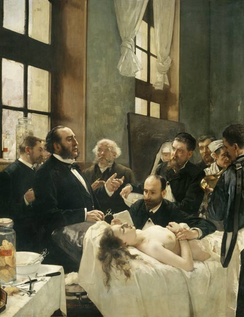 Before the Operation, or Doctor Pean teaching at Saint-Louis hospital od Henri Gervex