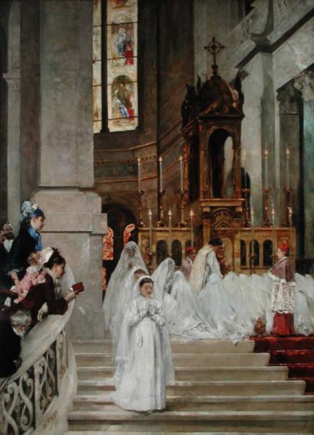 Communion at the Church of the Trinity od Henri Gervex
