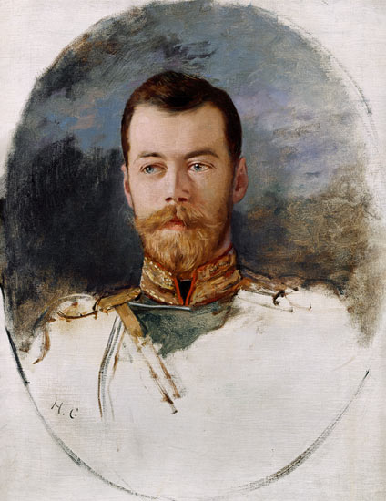 Study for a portrait of Tsar Nicholas II (1868-1918) od Henri Gervex