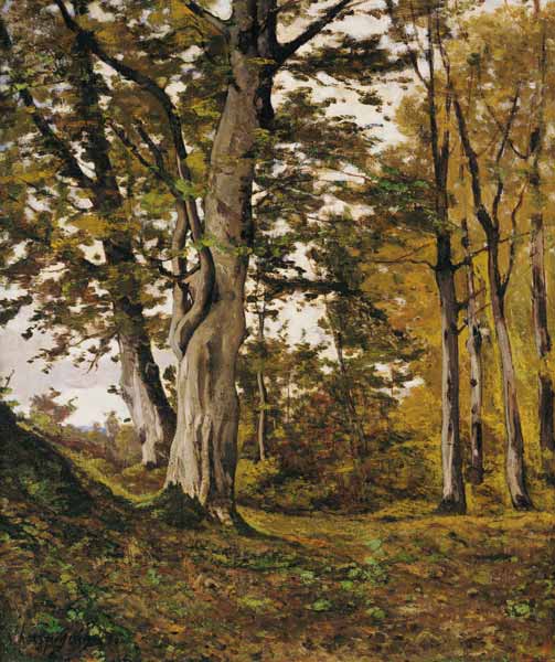 Forest at Fontainebleau od Henri Harpignies