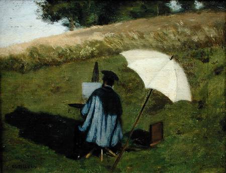 Desire Dubois Painting in the Open Air od Henri Joseph Constant Dutilleux