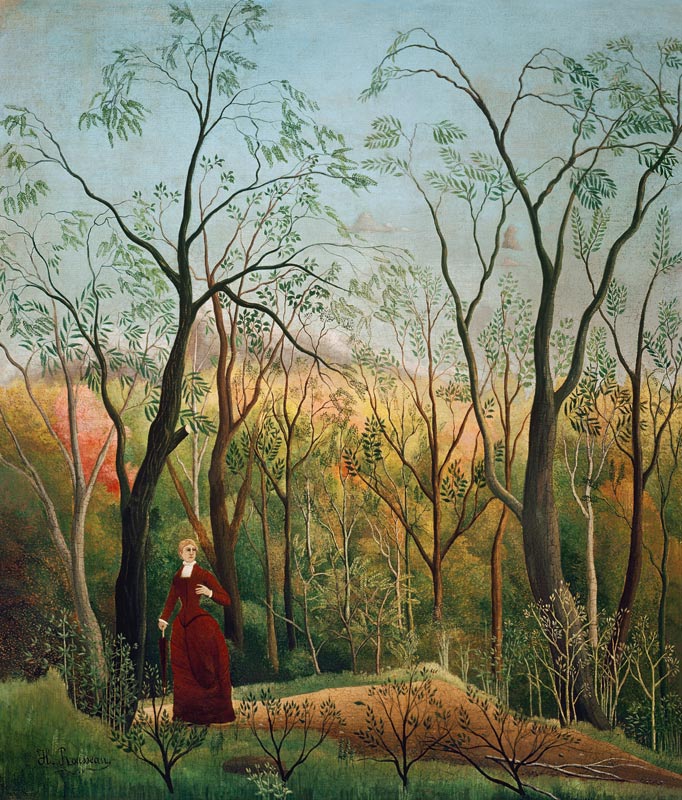 The Walk in the Forest od Henri Julien-Félix Rousseau