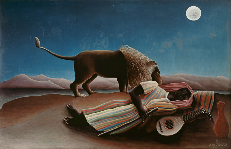 The sleeping gipsy od Henri Julien-Félix Rousseau