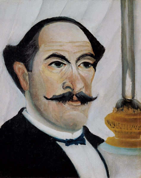 Self-portrait with lamp od Henri Julien-Félix Rousseau