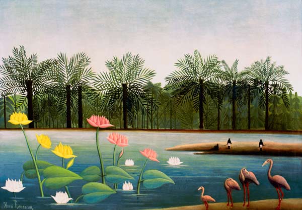 H.Rousseau, The Flamingoes od Henri Julien-Félix Rousseau