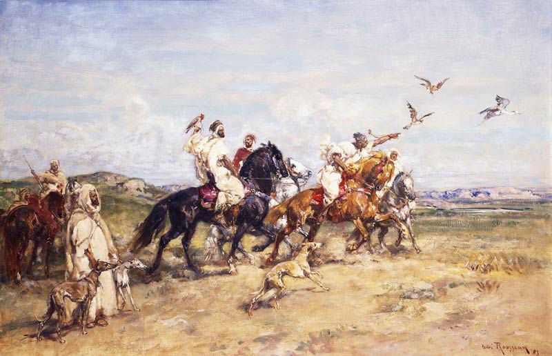 Die Falkenjagd od Henri Julien-Félix Rousseau
