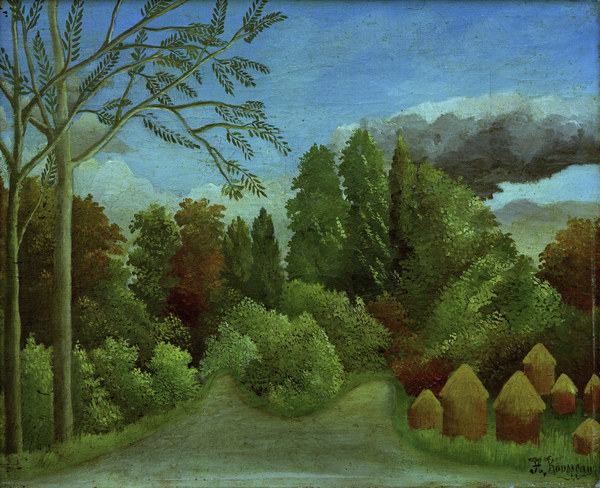 H.Rousseau, Blick auf die Ufer der Oise od Henri Julien-Félix Rousseau