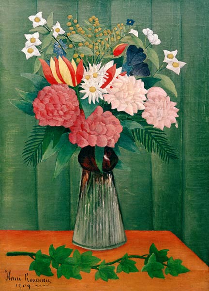 H.Rousseau, Bouquet of Flowers with... od Henri Julien-Félix Rousseau