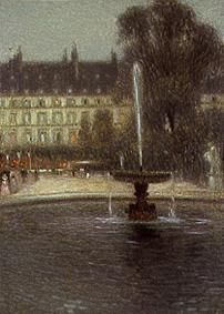 Fountain into the Tuillerien (Paris) od Henri Le Sidaner
