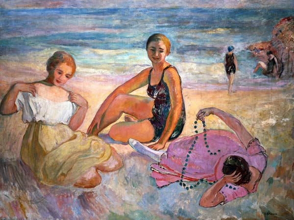 Women on the sea beach. od Henri Lebasque