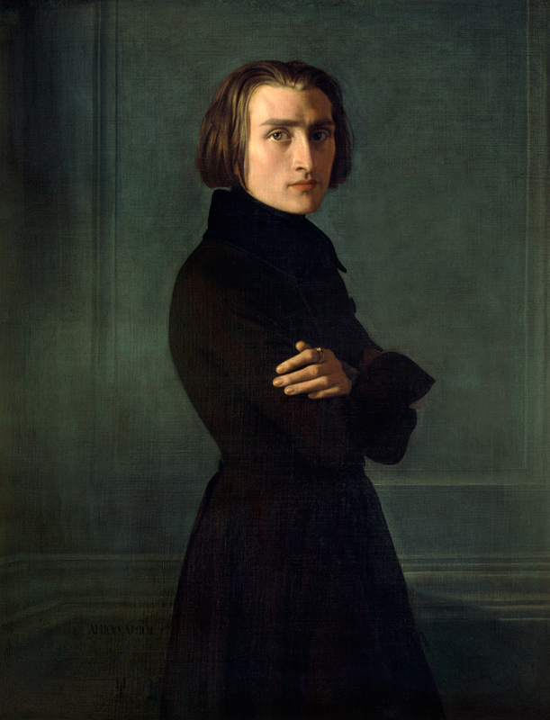 Portrait Franz Liszt od Henri Lehmann