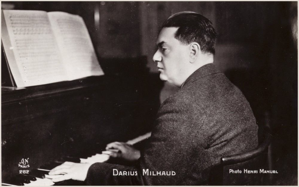 Portrait of Darius Milhaud od Henri Manuel